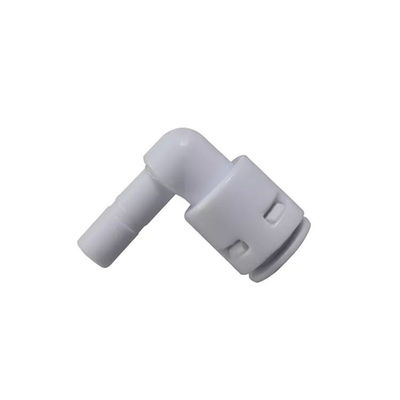 اتصالات فیلتر آب زانویی پلاستیکی L Pipe اتصال سریع 1/4 اینچ لوله نخ