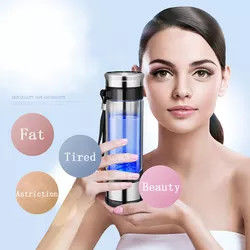 ژنراتور یونیزر H2 Rich Cup فیلتر شیشه سلامت ساز هیدروژن بطری آب قابل حمل